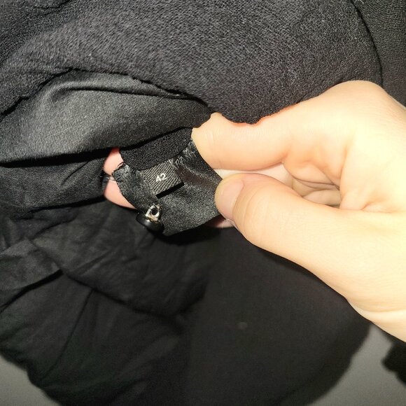 VTG Isabel Marant Celest Gauze Mini Dress Black sz FR 42 US 10 - Picture 8 of 11